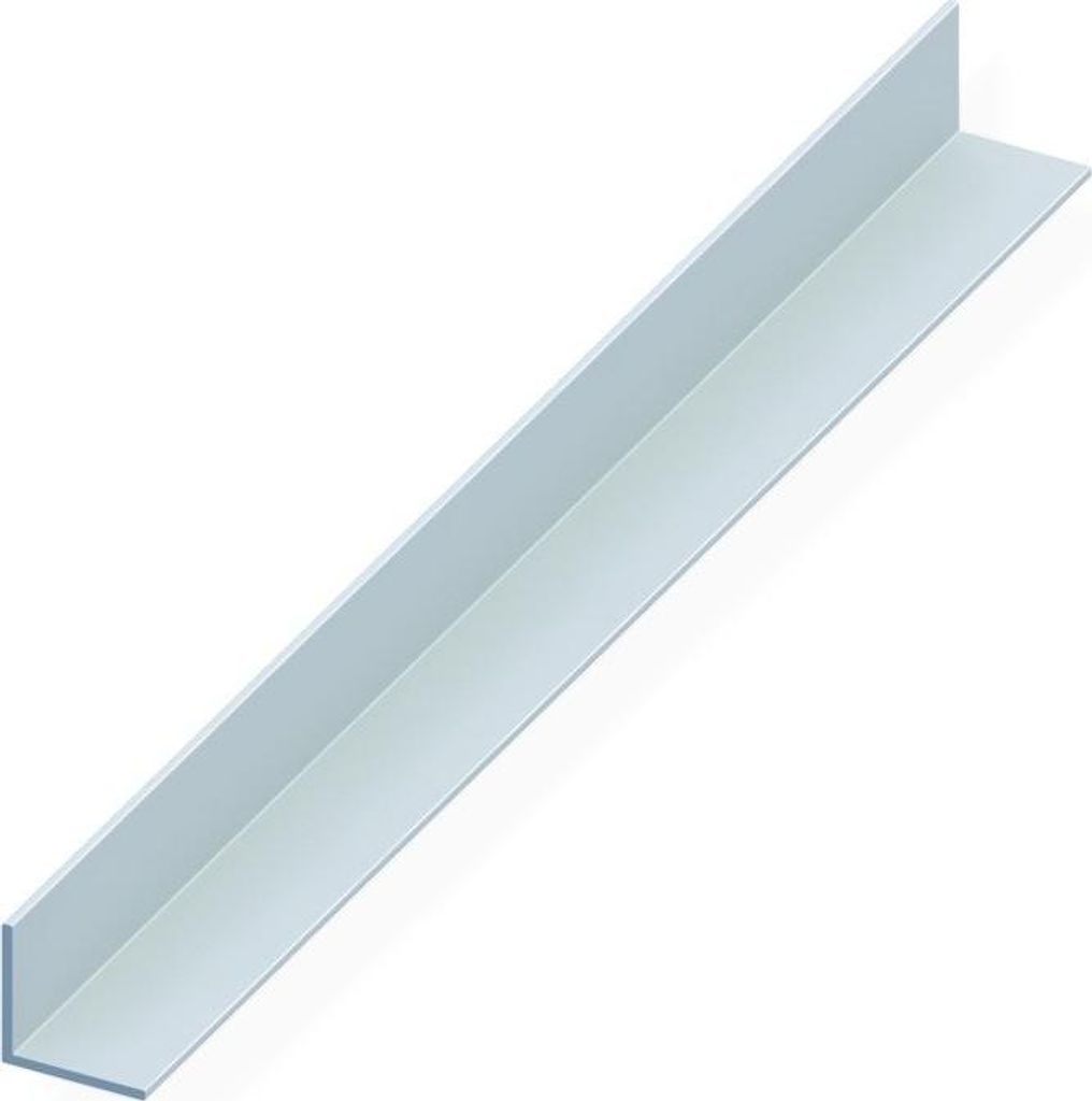 Vormann PVC Winkelprofil 10x10x1 mm, weiß 1000 mm lang