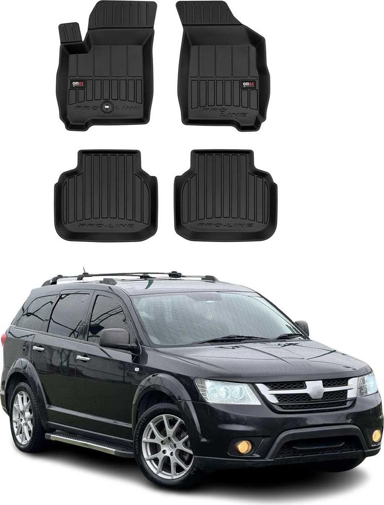 OMAC Gummi Fußmatten für Fiat Freemont 2011-2015 Premium TPE Automatten 4tlg