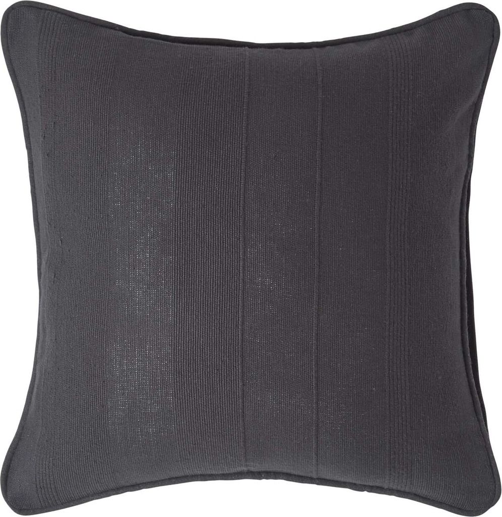 HOMESCAPES Kissenbezug Rajput aus Baumwolle, schwarz, 45 x 45 cm