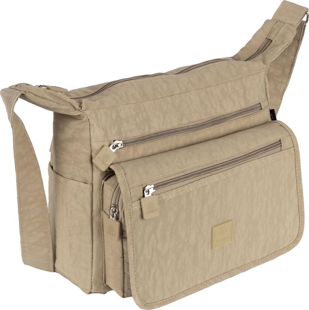 Damen Tasche Schultertasche Umhängetasche Crossover Bag Shopper (270) BEIGE
