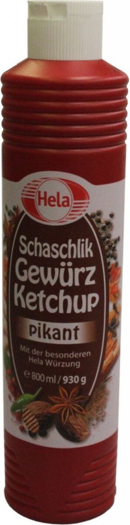 HELA Gewürz Ketchup Schaschlik pikant (800ml) Produktbild 