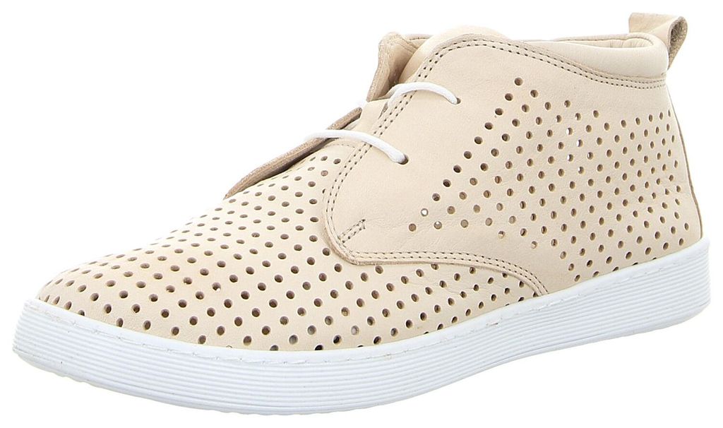 Schnür-Stiefeletten für Damen in beige Produktbild 