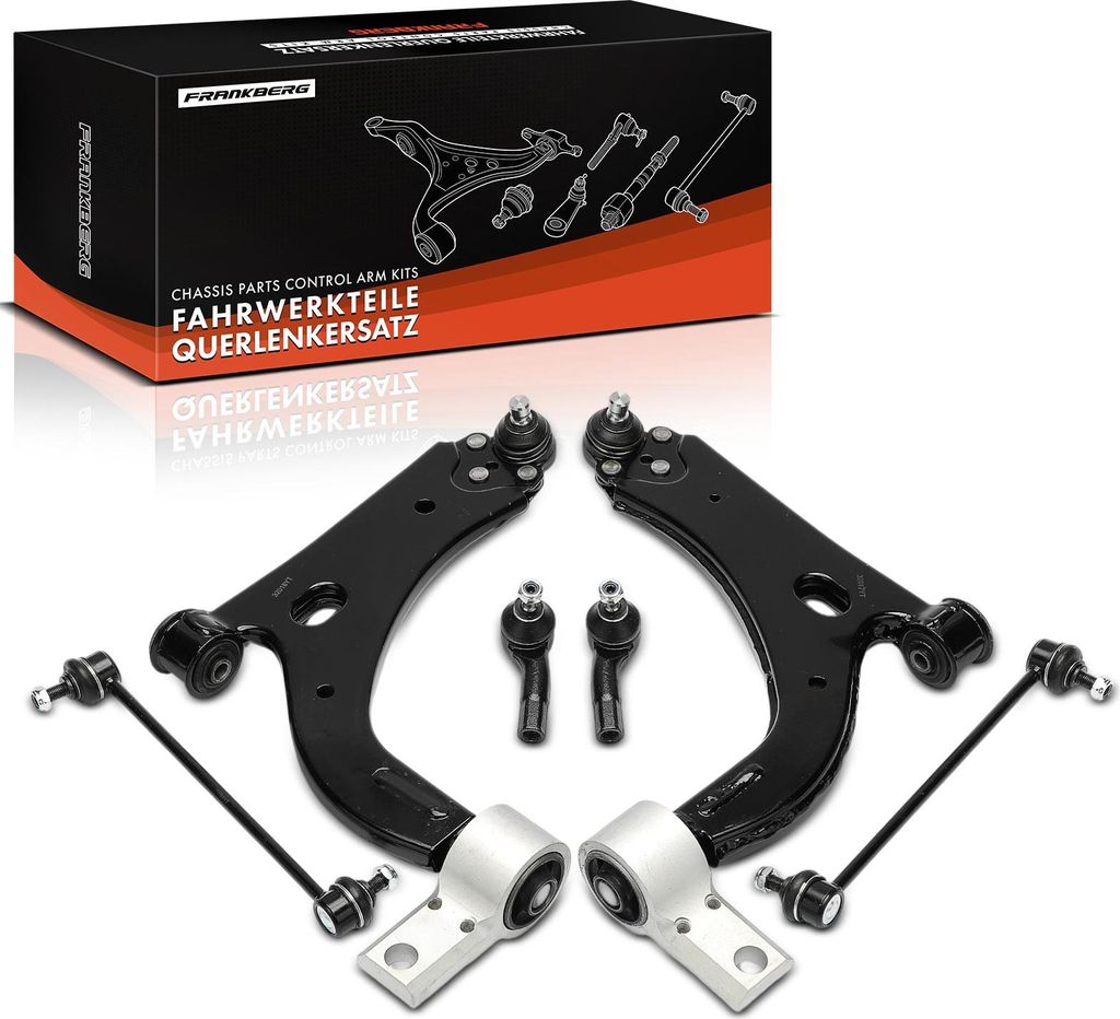 Frankberg 1x Querlenker Satz Vorderachse für Ford Fiesta V Van Fusion Mazda 2 1.2L 1.3L 1.4L 1.6L 2.0L 2001-2012