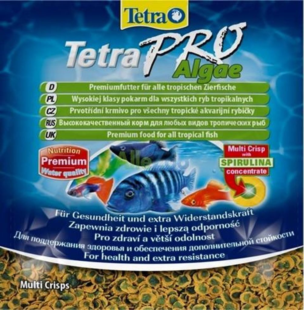 Tetra PRO Algen Multi-Crisps 12g - Nahrungsmittel zur Stärkung des Immunsystems für Fische Tetra