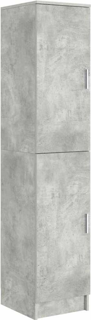 A tall, narrow cabinet with two doors, presented against a light gray background.