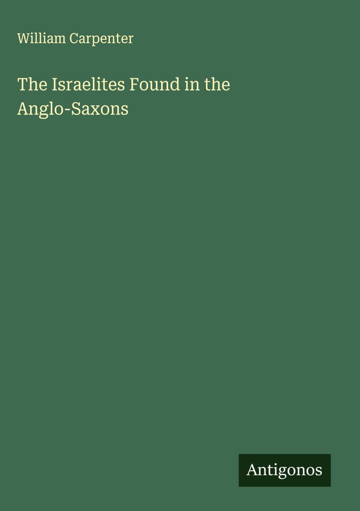 Die Israeliten im angelsächsischen Raum