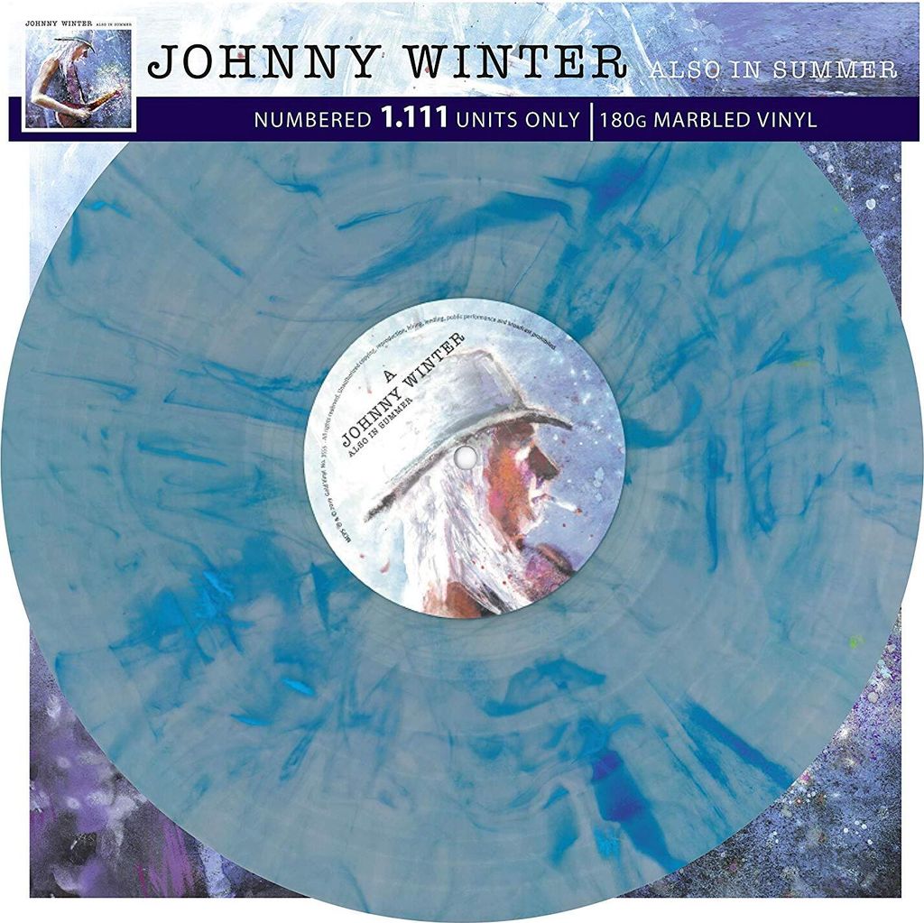 Johnny Winter - Also In Summer (180g) (Limited Numbered Edition) (Translucent Blue Marbled Vinyl) - - (Vinyl / Rock (Vinyl))