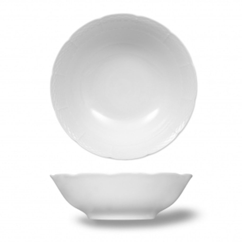 Thun 1794 Kompottschale, 24 cm, Tschechisches Porzellan, Natalie, weiß, Thun