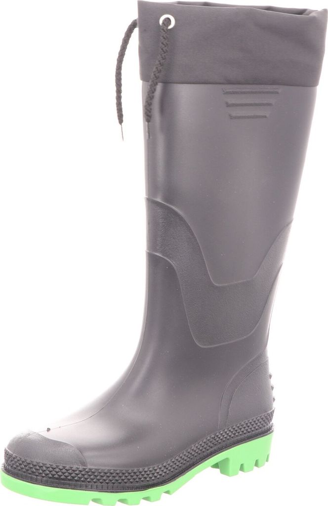 Sneakers Kinder-Gummistiefel ungefüttert Schwarz, Produktbild 2