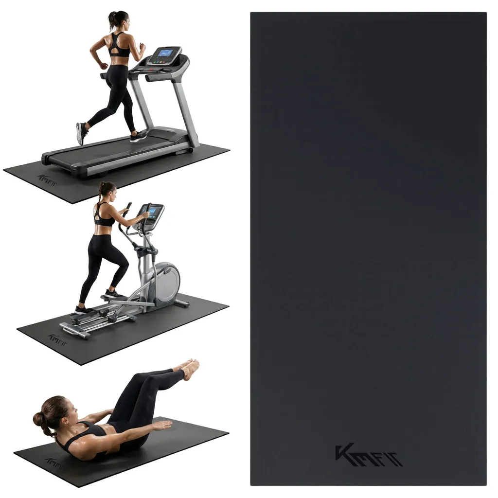 Tappetino Yoga Aerobica Pilates Tappeto Allenamento Palestra Grigio Nero | Leroy Merlin