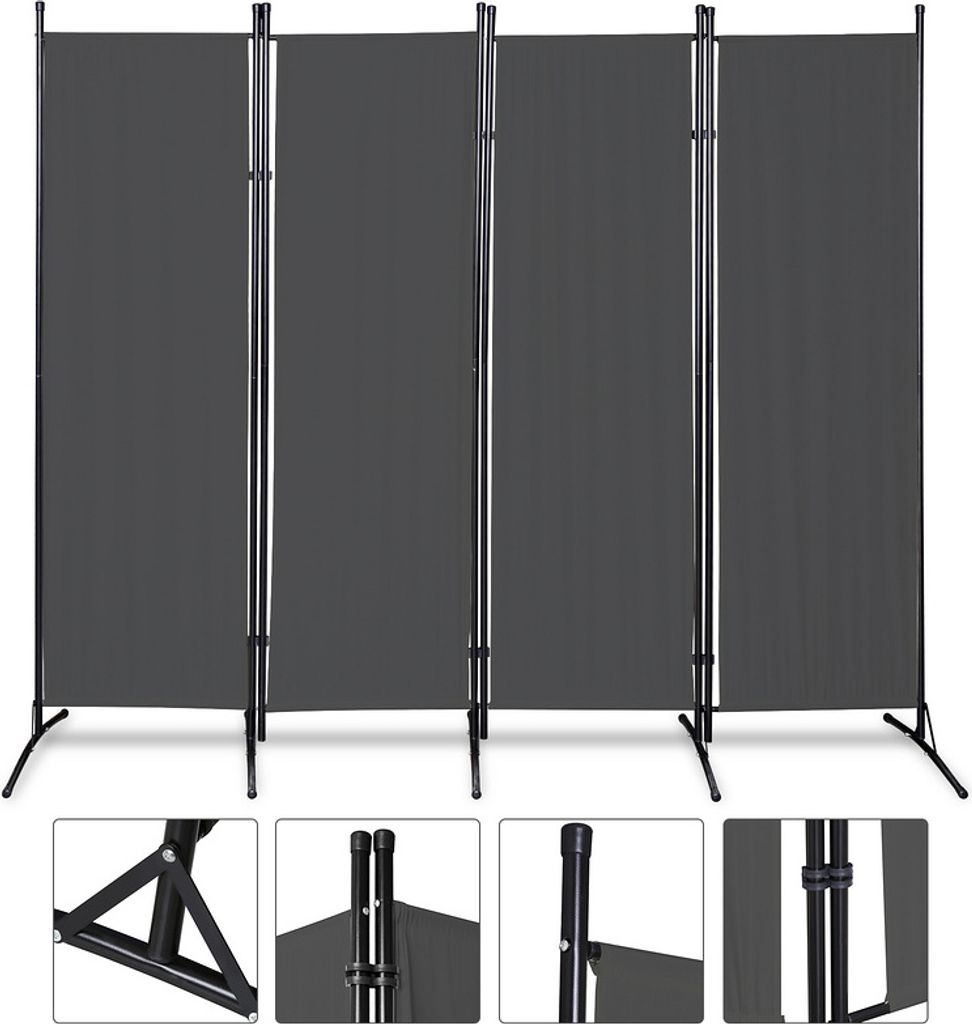 Jiubiaz Paravent Outdoor Raumteiler Garten Spanische Wand Produktbild 