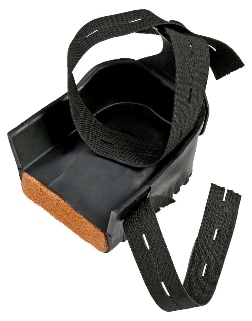 NIERHAUS KNIESCHONER - Kastenknieschoner aus Gummi mit hochelastischer Füllung - Optimaler Knieschutz für Fliesenleger, Handwerker, Bodenleger un...