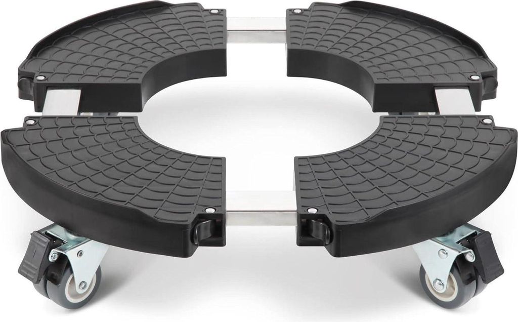 Okrúhly vozík na rastliny Ø 40-54 cm nosnosť 200 KG čierny Obrázok produktu 