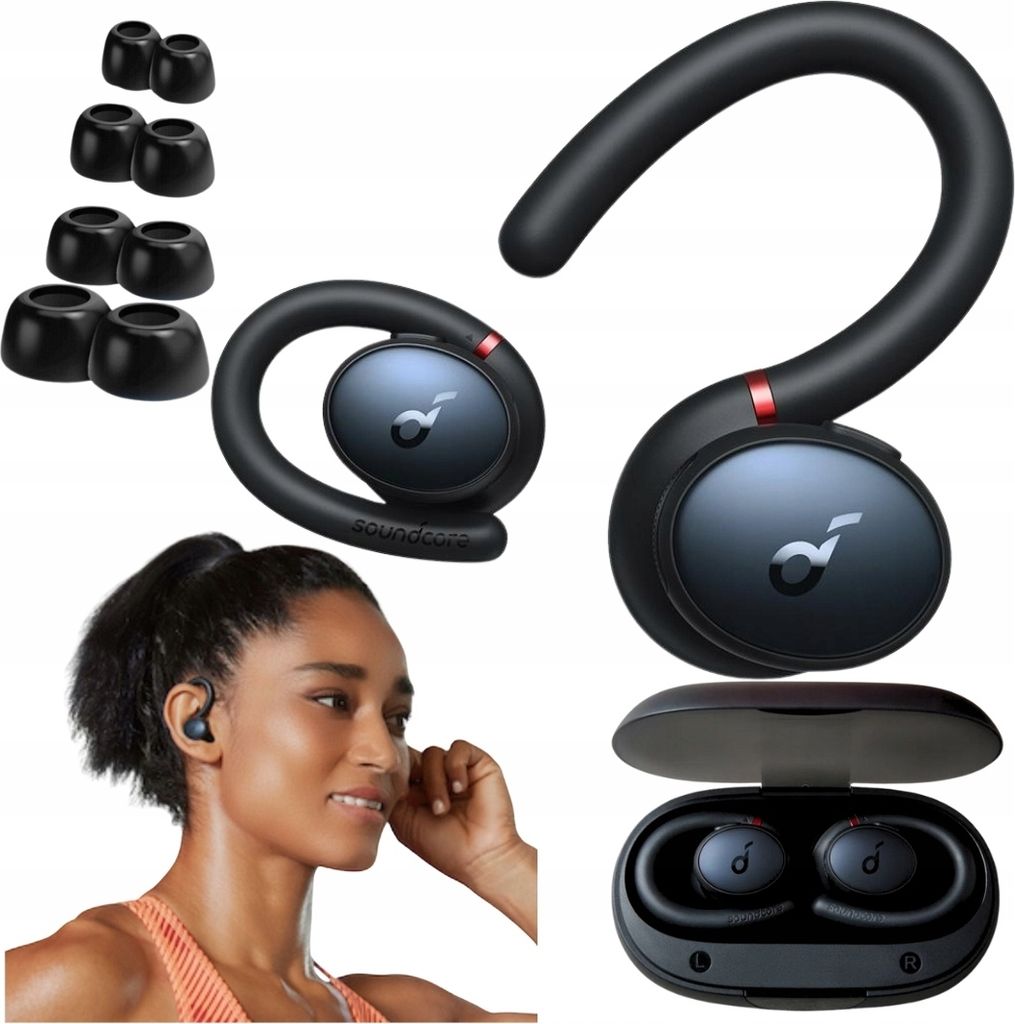 In-Ear Kopfhörer Schwarz Sounfcore Sport X10 Bassup Bt 5.2