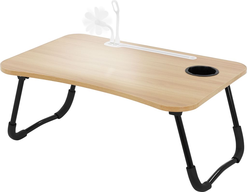 ML-Design Laptoptisch fürs Bett/Sofa, 60x40 cm, Holzoptik, Produktbild 1