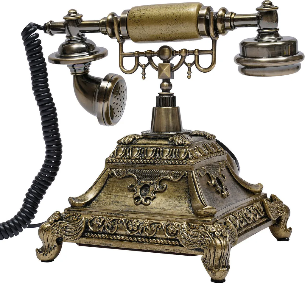 Téléphone de bureau rétro vintage avec combiné et sonnerie classique