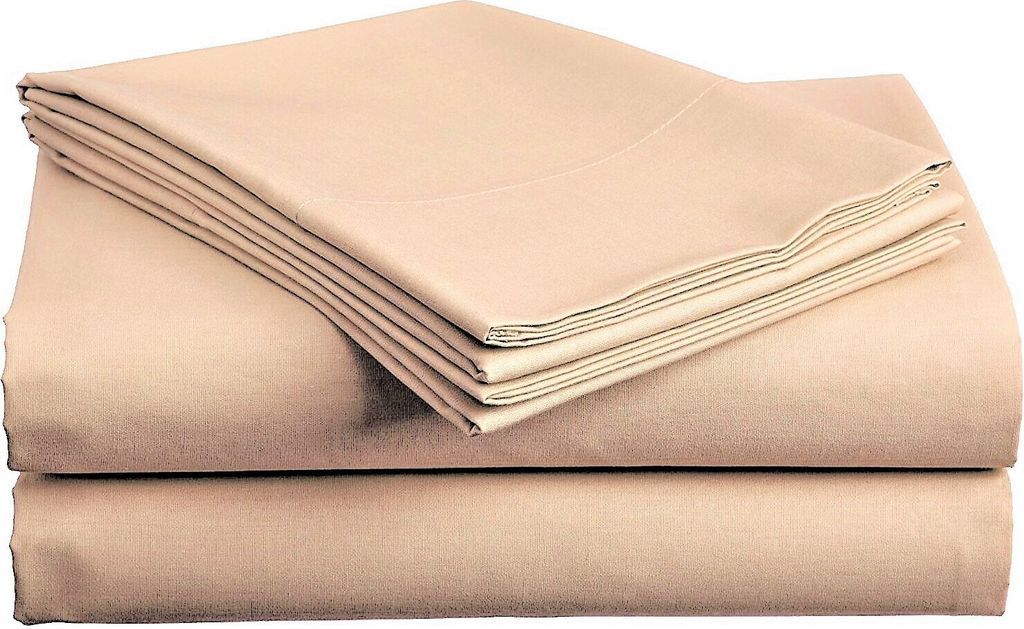 Bettlaken aus Baumwolle Standard Beige 140x240 cm Produktbild 