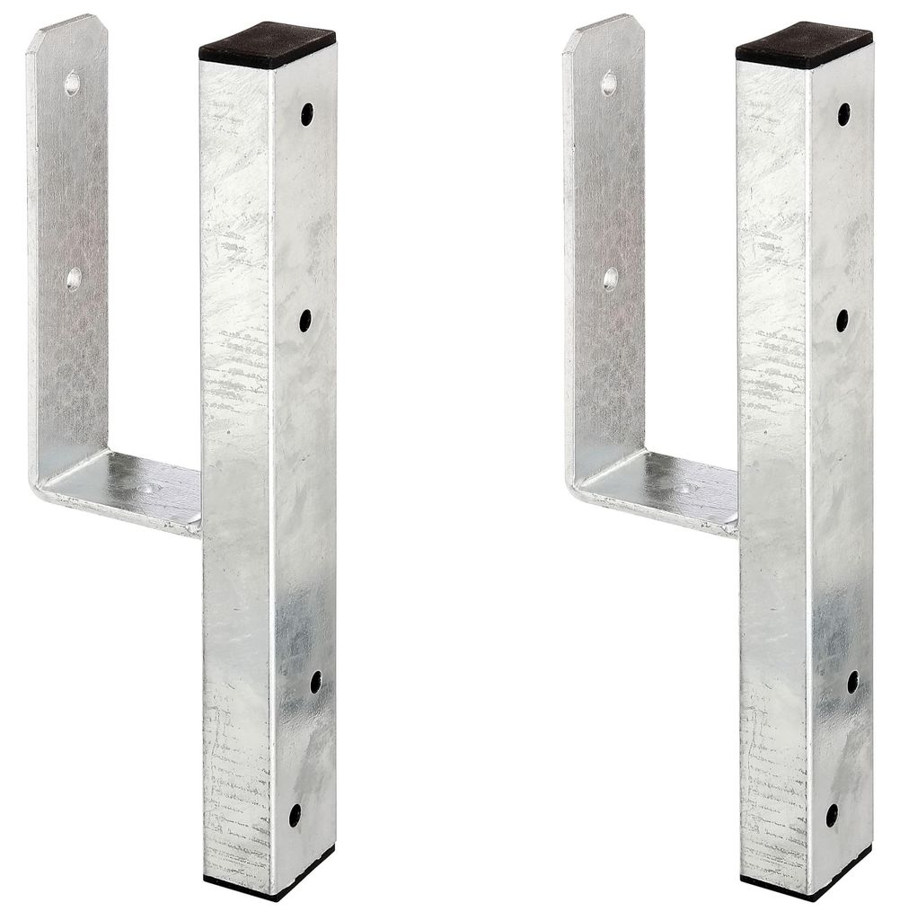 Alberts 2 x U-Pfostenträger für L- Randsteine, 91x230 mm, Produktbild 