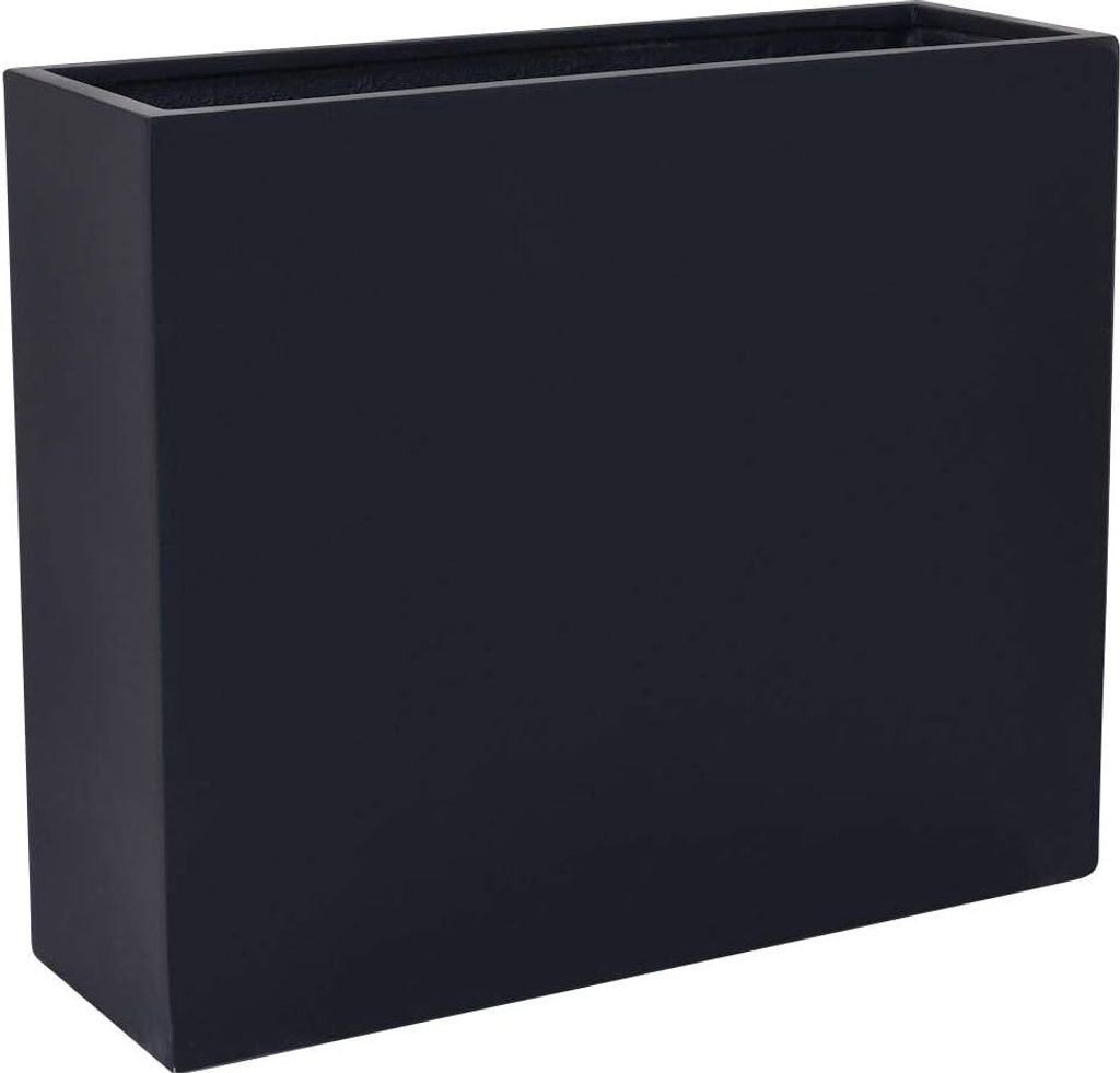 VIVANNO Raumteiler Fiberglas ELEMENTO auf Rollen Kasten, Anthrazit matt - 88x30x75 cm