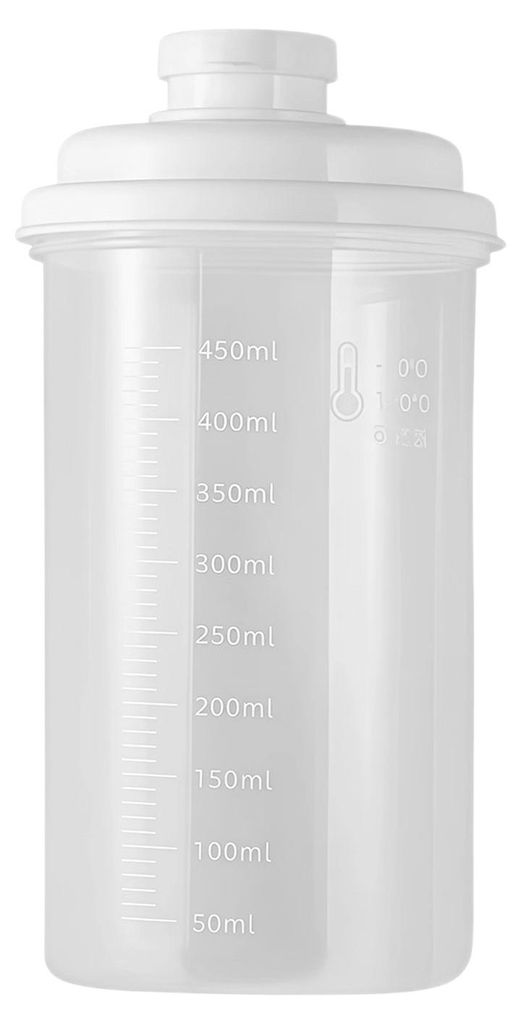 Versiegeltes Glas mit Doppelverschluss für optimale Frische. Transparenter Aufbewahrungsbehälter mit präziser Volumenskala (50–450 ml). Mikrow...