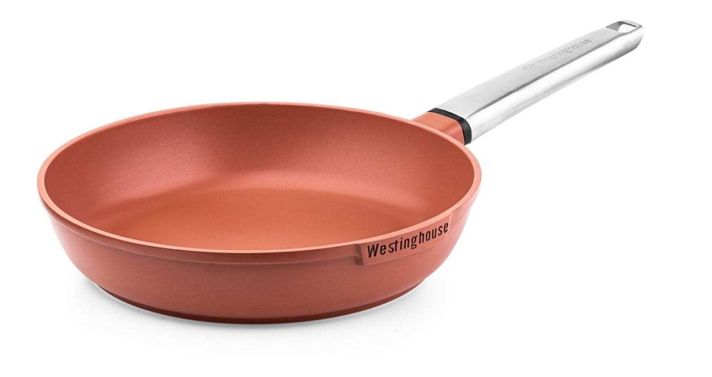 Westinghouse 28 cm Bratpfanne, alle Herdarten, Backofenfest, Cool-Touch, rot