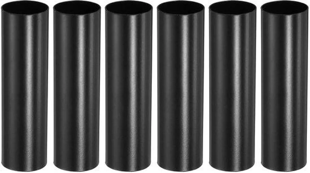 Fixation Stable pour Bougie E12 avec ce Lot de 6 Bougeoirs Métal Noirs