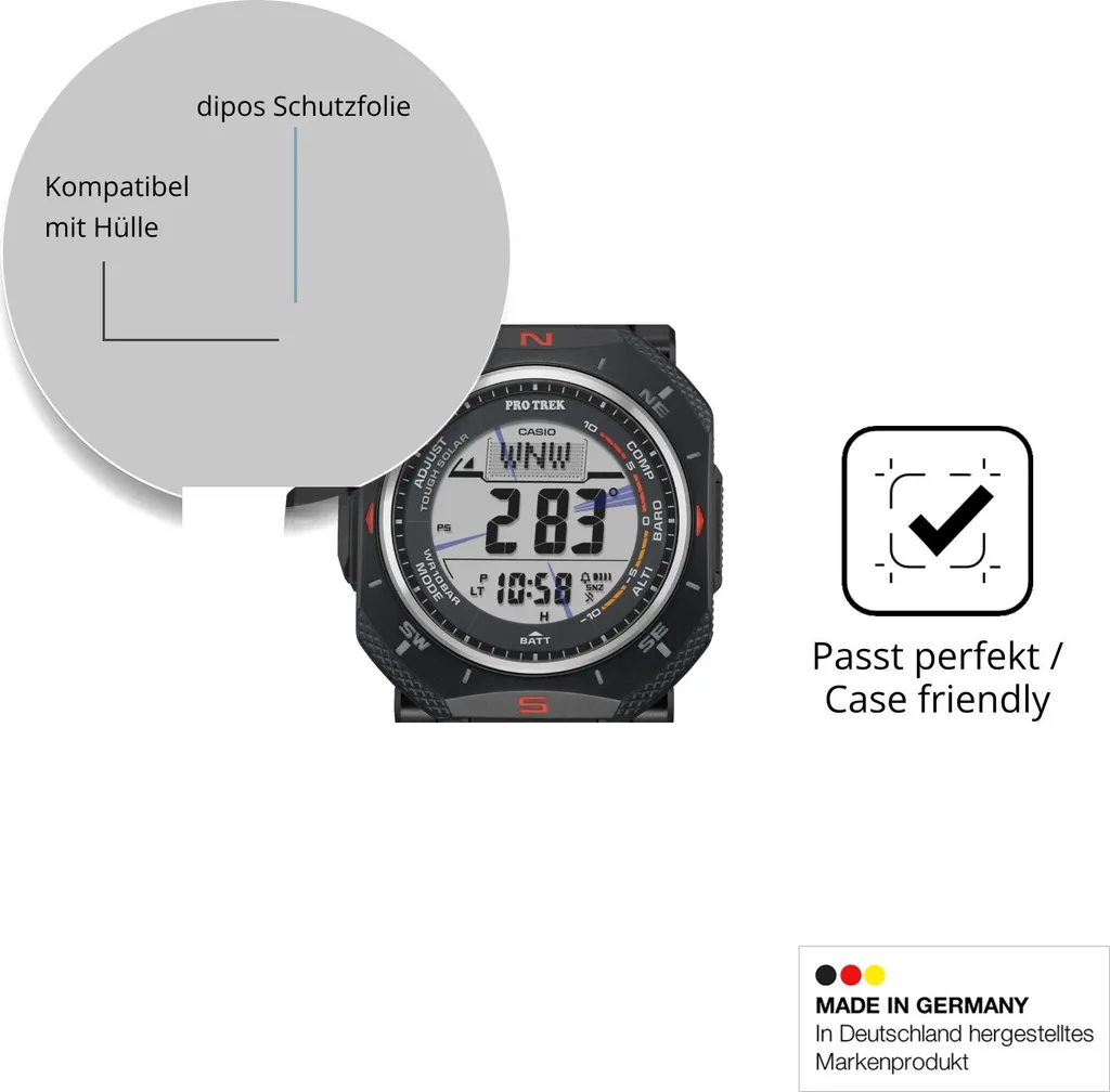 Pellicola Protettiva per Casio PRT-B50 Pro Trek Protezione Vista