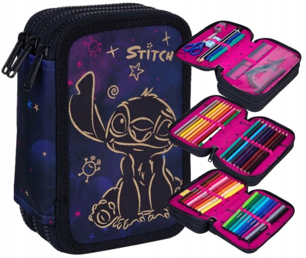 Piórnik Trzykomorowy Lilo&Stitch Disney Golden Jumper 3 Zdjęcie produktu 