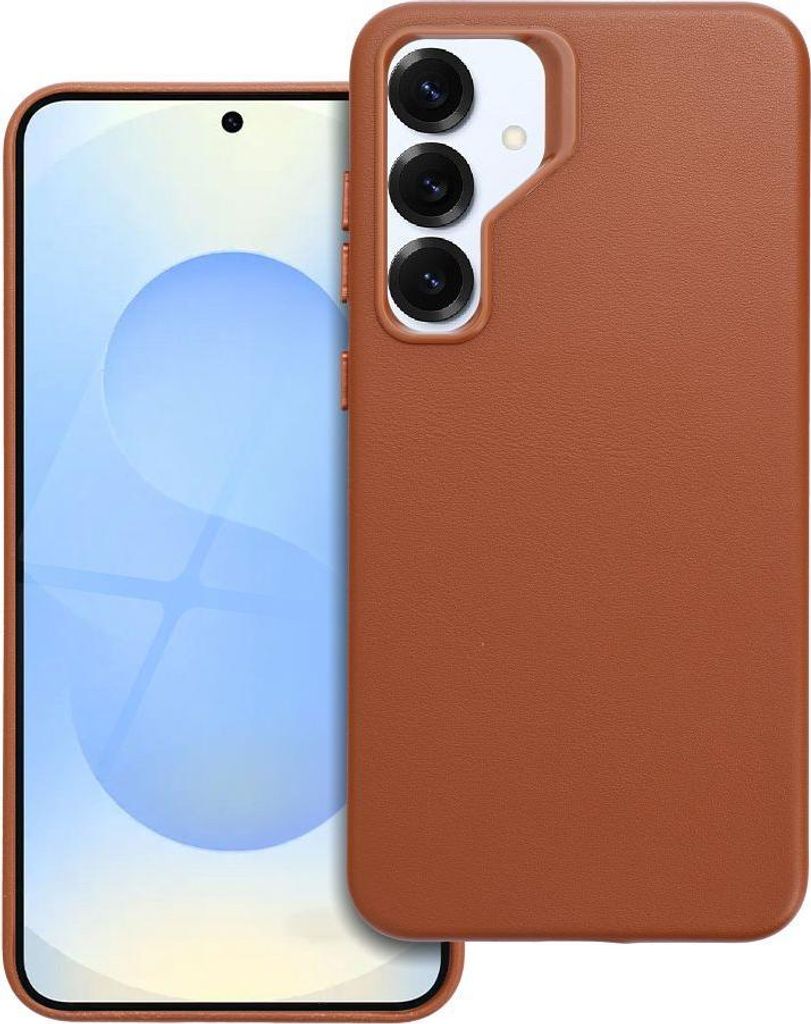 LEATHER MAG COVER Tasche passend für SAMSUNG S25 PLUS braun