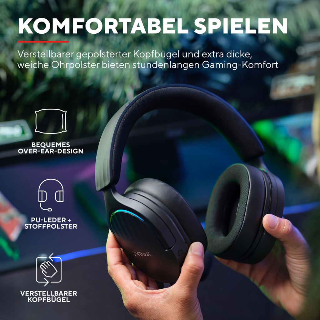 Trust GXT 490 FAYZO Sluchátka s drátovou čelenkou Herní USB Obrázek produktu 11