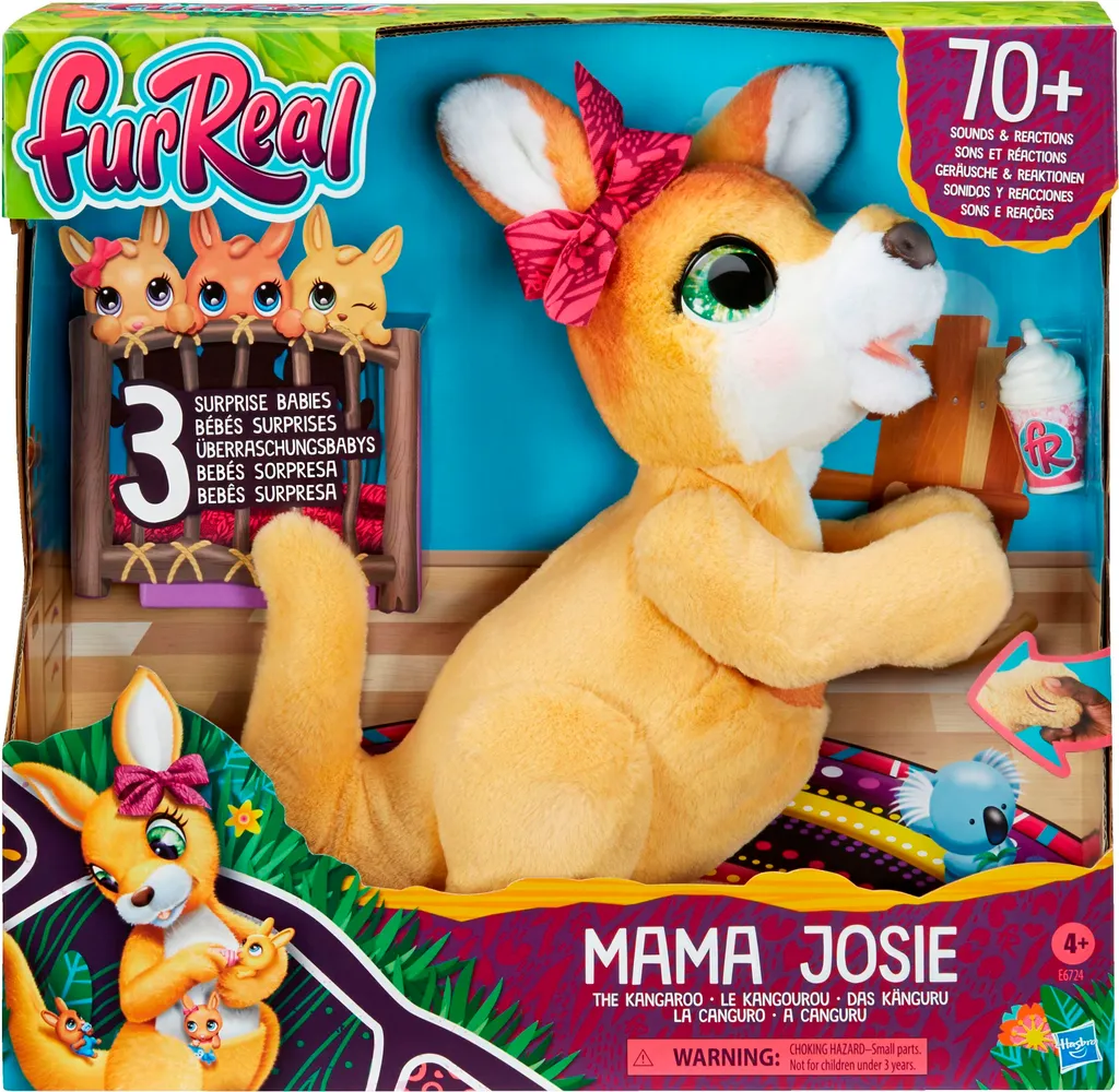 Jouet Interactif Kangourou Furreal Friends Mama Josie pour Enfant 4+