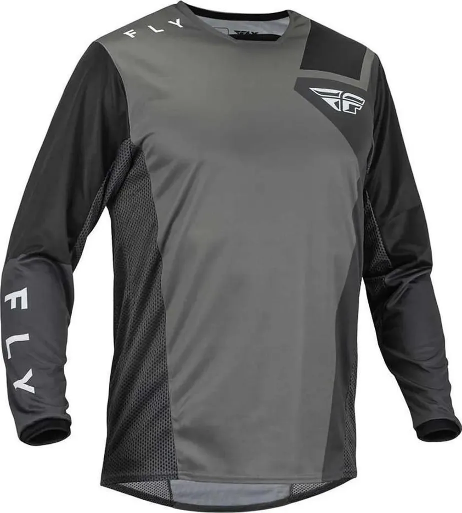 Maillot Respirant Fly Racing Mx Kinetic Fuel Gris M - Confort Motocross
