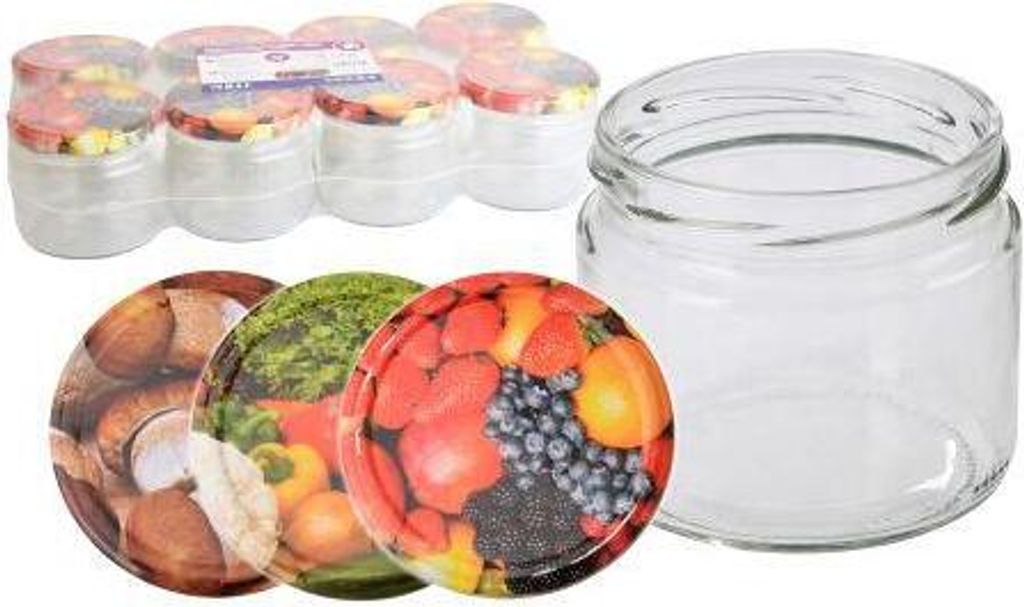 sklenice zavařovací  330ml TWIST 82 + víčka mix (8ks) Obrázek produktu 