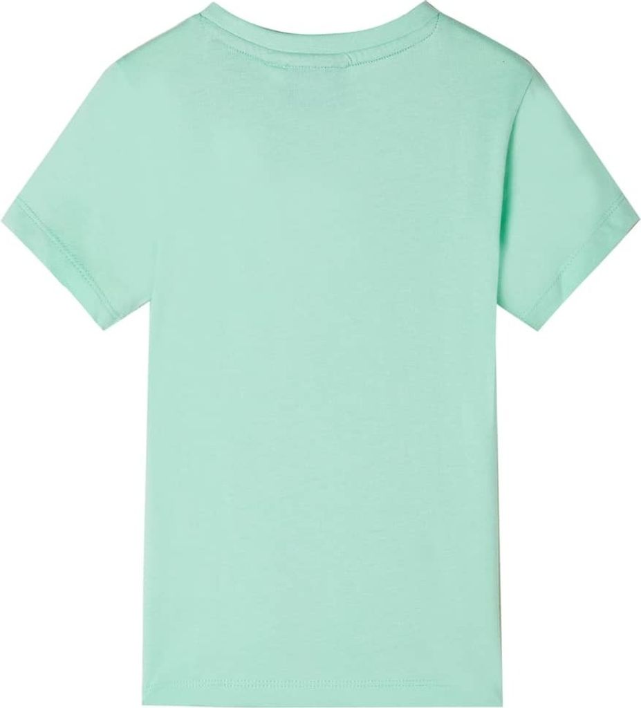 vidaXL Camicia a maniche corte per bambini verde chiaro 116 Immagine del prodotto 