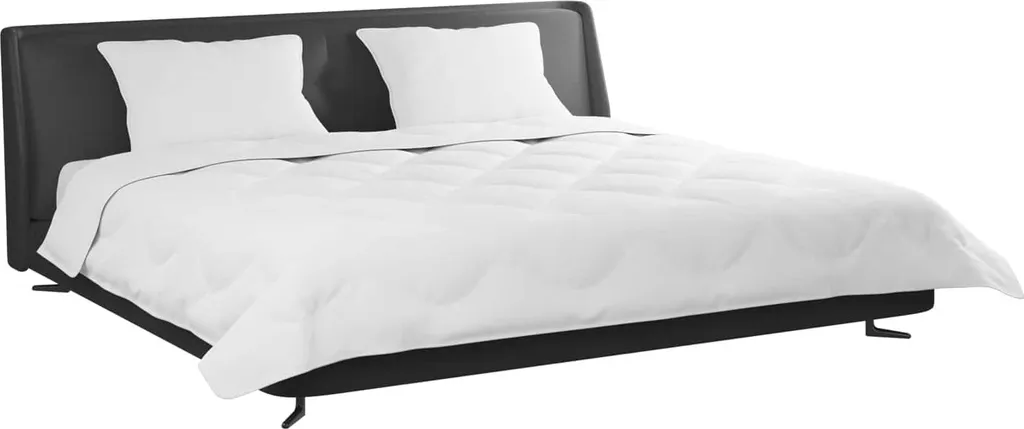 Continental Bedding Set 2 Cuscini In Misto Piuma D'Oca Bianca (50% Piumino 50% Piuma) - 20x28 Cm, Super Standard, Fatto In USA