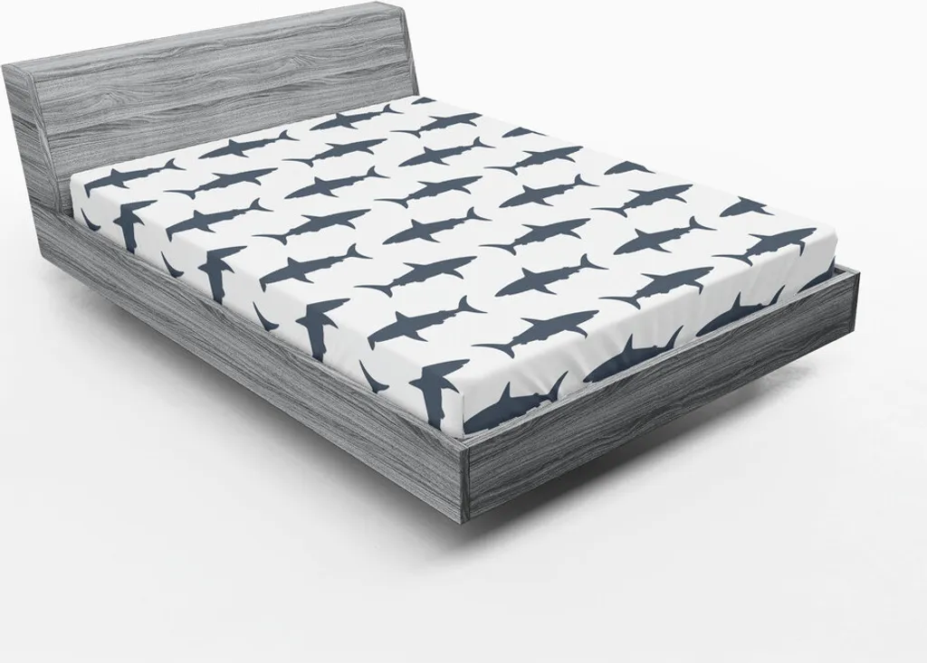 Lenzuolo Angoli ABAKUHAUS Microfibra 180x200 Squali Antracite