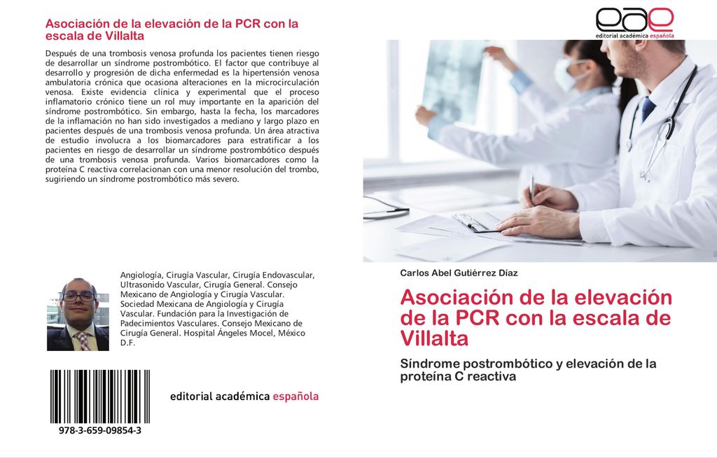Asociación de la elevación de la PCR con la escala de Villalta