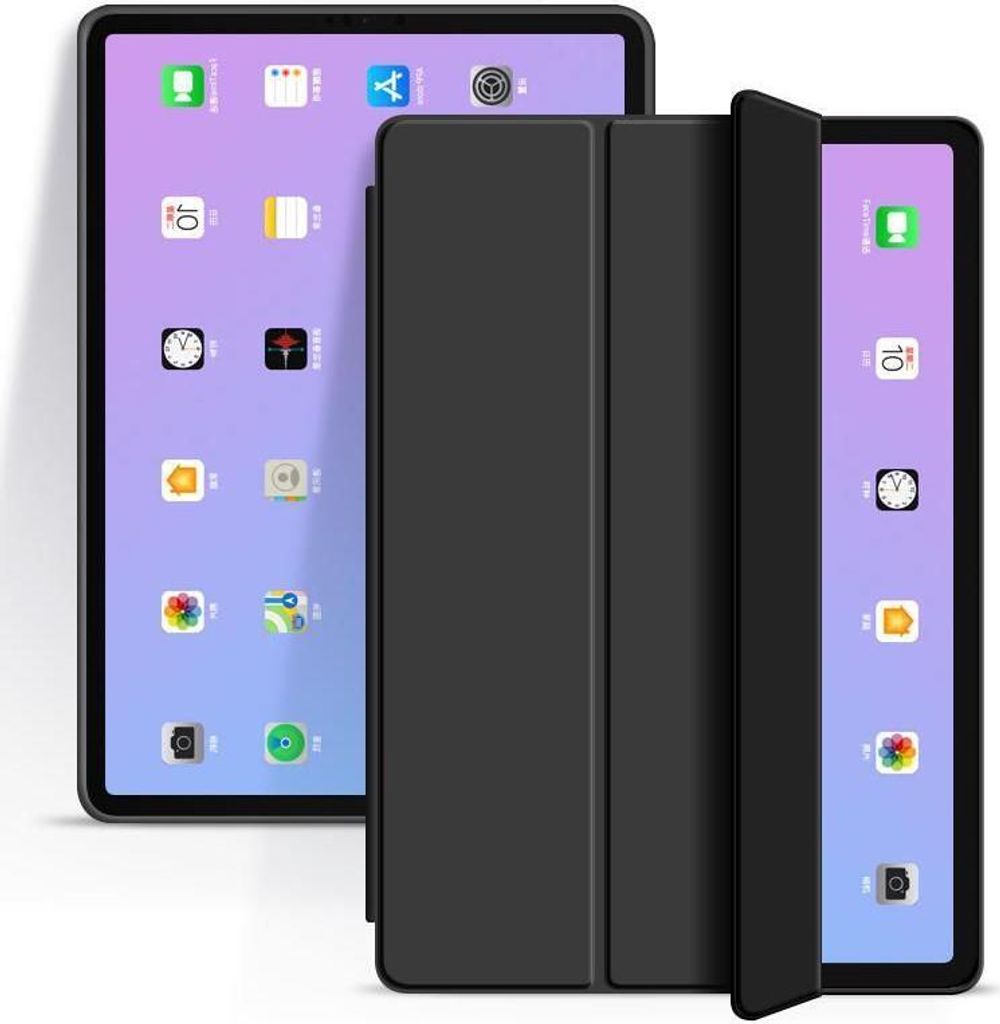 eSTUFF DENVER Folio Case iPad Air 11 2024. Black Polyurethanleather front (ES68203100-BULK)