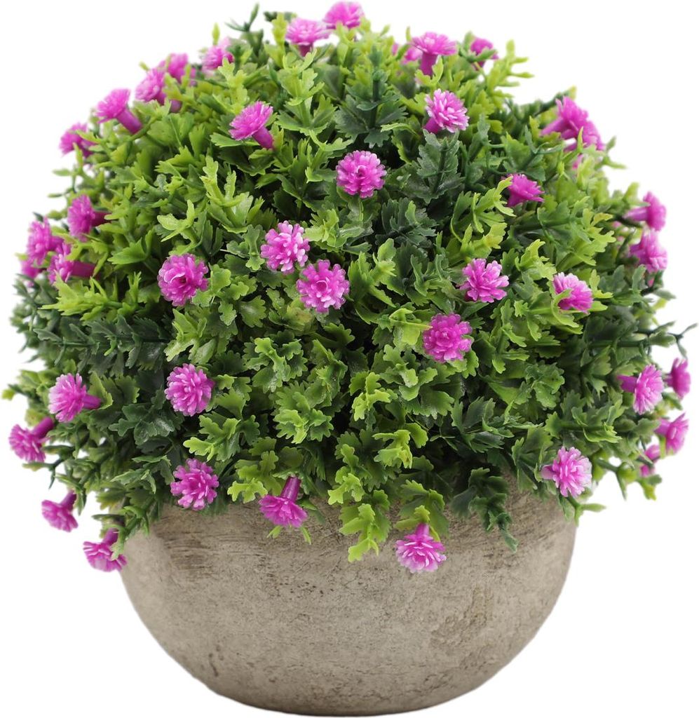 Künstliche Pflanzen aus Kunststoff, Gras im Topf/Kleine künstliche Kunstpflanzen/Minipflanzen, Formschnittsträucher, Kunstpflanzen