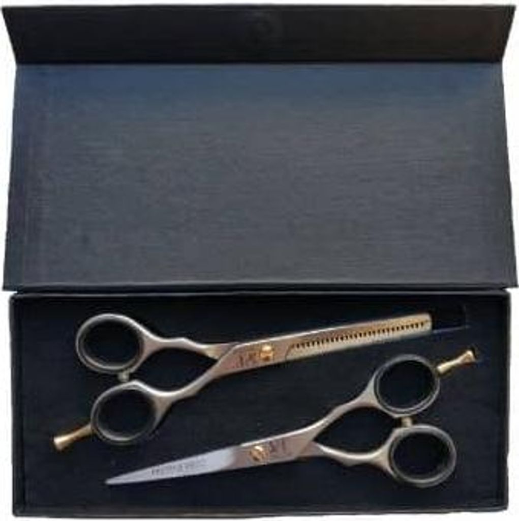 Scherensatz Viva Top Ergo Line Schere 5,5"+ Ausbesserungsschere 5,5"+ Etui Schwarz 2 Pos.