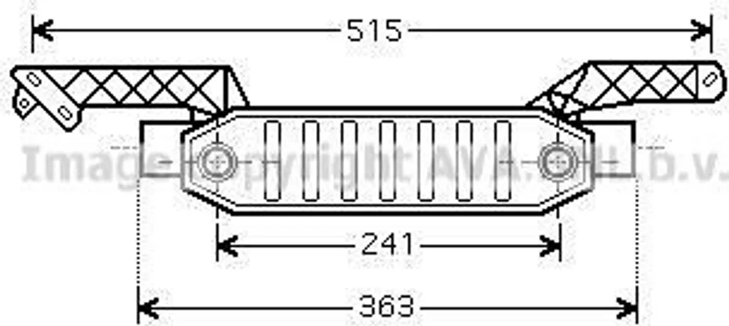 Intercooler PRASCO PE4402 - Échangeur Air 0384G7 pour Peugeot et Citroën