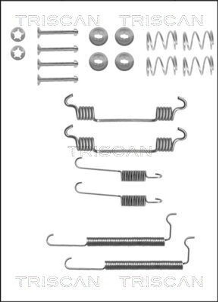 TRISCAN Zubehörsatz Bremsbacken 8105 242563 für OPEL für ASTRA J