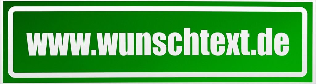 Kiwistar wunschtext Domain Magnetschild Schild magnetisch - 30cm Grün - reflektierend - Magnetfolie für Auto PKW Kfz