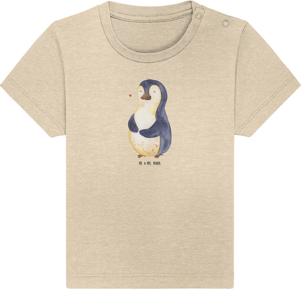 Mr. & Mrs. Panda Babyshirt Pinguin Diät 24. - 36. Monat - Natural Raw - Geschenk, Abnehmen, Baby Shirt, T-Shirt, Kinder, Organic, Gewicht