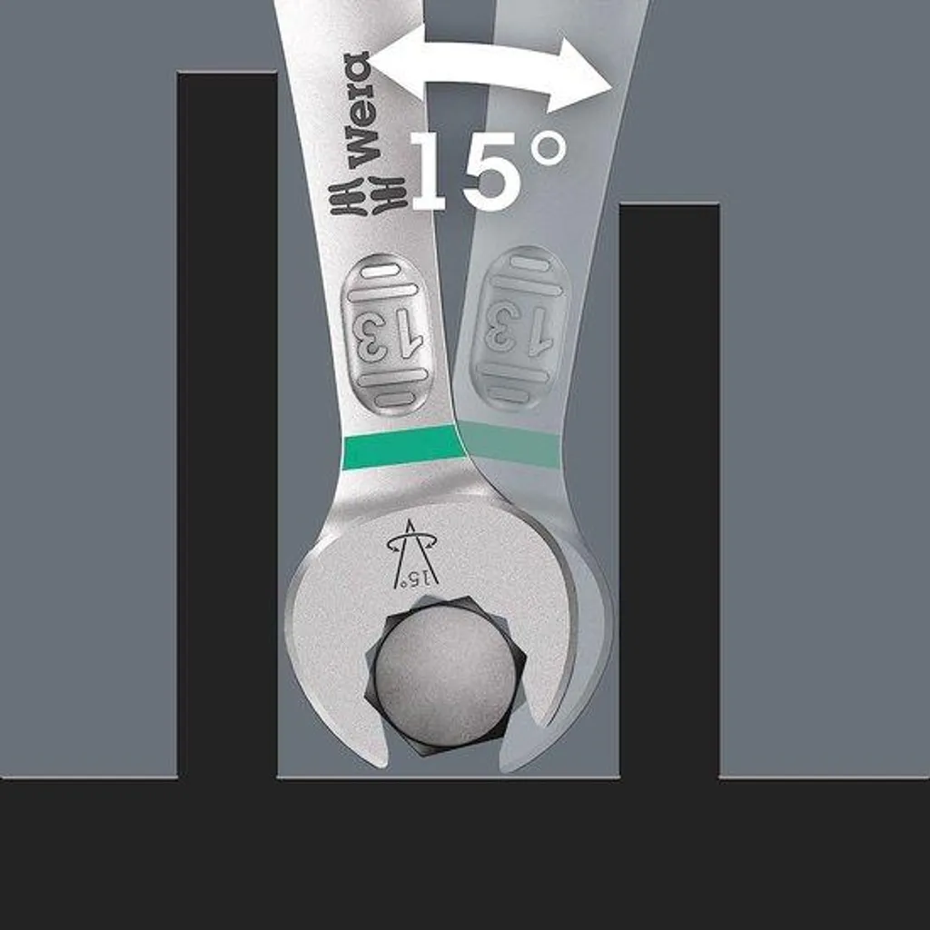 Clés à roue dentée 6005 avec double tête - Outillage robuste 4 pièces