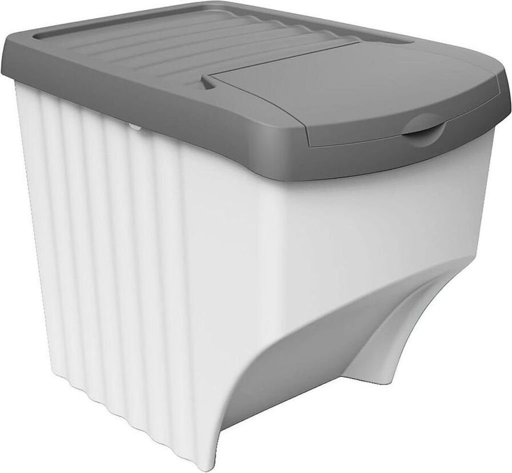 Mülleimer stapelbar Abfalleimer Kunststoff Müllsammler Abfallsortierer Mülltrennsystem Recyclingbehälter 30x33x40cm