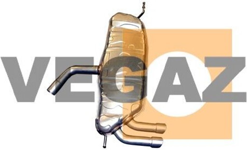 VEGAZ VS-530 Endschalldämpfer für VW GOLF VI (5K1) Auspuff Produktbild 