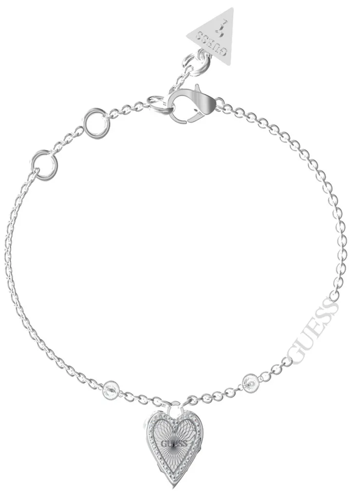Guess Gioielli Bracciale JUBB03242JWRHS Love Me Tender Silver Donna