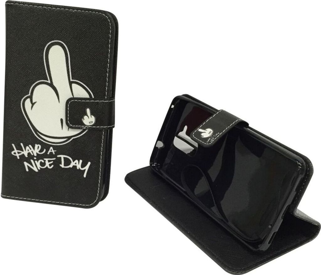 Handyhülle Tasche für Handy Huawei Honor 5c Mittelfinger