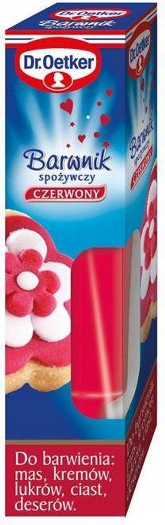 Dr. Oetker Barwnik spożywczy czerwony 10 g Zdjęcie produktu 